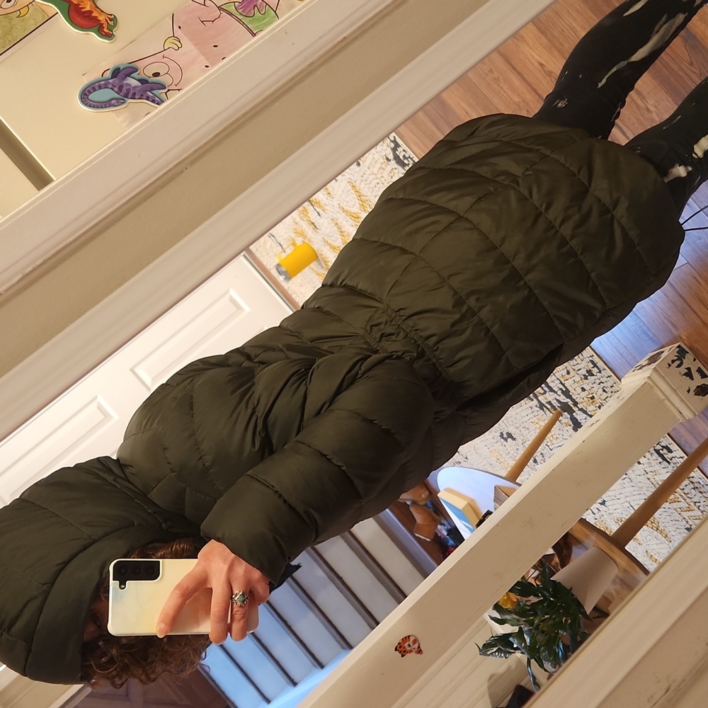 NORTH FACE PARKA ARMY GREEN CAMO **RARE** 💚 size M